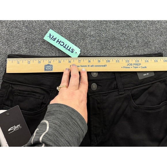 Silver Jeans Co Suki Slim Bootcut Jeans Womens W31 L31 Black Mid Rise Curvy Fit - Picture 15 of 15